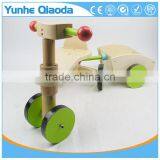 New Fashion Solid Wooden Kids Vehicle Ride on Toy Four-wheeler With Trailer thumbnail-1