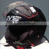 Open Face Road Helmet, Adult Sizes, Matte Black, 5 Tick Aust. Std, Dual Visor thumbnail-1