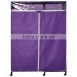 Purple Wardrobe Closet, Bedroom Non-wove Fabric Wardrobe thumbnail-1