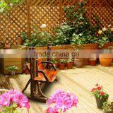 Southeast Asia Style Outdoor Wooden Swing, Special Design Garden Leisure Swing, Teak Wood Double Swing (BF01-X1177) thumbnail-6