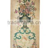 Luxury Floral Painted Wooden Hanging Picture, A Pair Of Decorative Wall Picture, Classical Drawing Hanging Wall Art