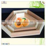 Unique Polygon Pine Wood Breakfast Serving Tray thumbnail-1