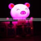 Plug Cartoon Animal Pig Led Motion Sensor Night Light thumbnail-2