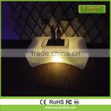 2016 new design cafe LED bar counter/LED light up bar table with remote control