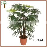Mini artificial fan palm tree