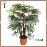 Mini Artificial Fan Palm Tree thumbnail-1