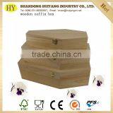 Wholesale Unfinished Wooden Coffin Box for Pet thumbnail-1