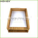 Hot Sale Bamboo Office Paper Tray /file Tray Homex-BSCI thumbnail-1