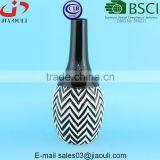 Decorative Vases Glazed and Wash Black/white Ceramic Flower Vases for Home Decor thumbnail-1