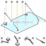 Stainless Steel 304 316 Glass Anwings Canopies Fittings Trade Assurance China thumbnail-6