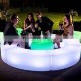 Elegant popular led rechargeable illuminated bar stool chair