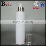 Wholesale Super Price 200ml Plastic Spray Bottle White Plastic Spray Bottle Round Plastic Triger Spray Bottle With Silver Pump thumbnail-5