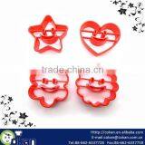 4pcs Smile Face Plastic Cookie Cutter Set,Cookie Mould Set,Biscuit Cutter CK-CM0537 thumbnail-1