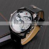 Wholesale Factory Price Two Dials Business Watch Classical High Quality Men's Quartz Watch