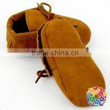 Fancy Coffee Baby Girls Lace Shoes Designer Moccasin Baby Shoes Infants Prewalker Shoes Wholesale Soft Sole Baby Leather Shoes thumbnail-5