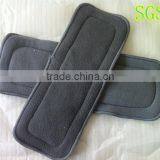 5 Layers Bamboo Charcoal Reusable Baby Cloth Nappies Inserts ,bamboo Charcoal Cloth Diaper Insert