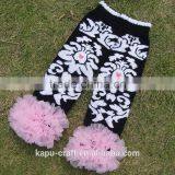 Wholesale Baby Chiffon Ruffle Leg Warmers Electric Leopard Printed Leg Warmers thumbnail-3