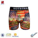 Wholesale Colorful Sublimation Printed Polyester Breathable Mens Underwear Boxer Shorts