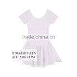 2017 New Arrival Solid Color Short Sleeve Girls Leotard Dance Leotards Dress thumbnail-4