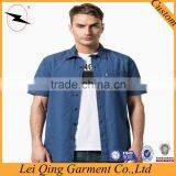 European Style Denim Blue 100% Egyptian Cotton Shirts thumbnail-3