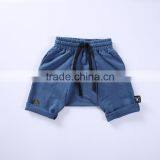 2017 Babys Childrens Solid Navy Gray Harem Shorts thumbnail-2