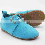 Pure Suede Leather Hard Sole Shoes for Kids thumbnail-4