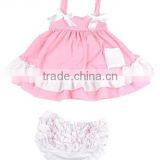 Cheap China Wholesale Clothing Fashion Baby Toddlers Cute Soft Cotton Lovely Dress+Underpants Outfit Child Beach Trips Clothes thumbnail-1