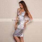 Runwaylover 042 Sexy Deep V-Neck Ladies Sleeveless Fashion Casual Dress thumbnail-2