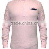 " Light Pink Casual Shirt " thumbnail-3