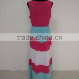 2017 Summer Family Matching Outfits Fashion Striped Mother Daughter Dresses Mommy And Me Ankle-Length Family Casual Clothing thumbnail-4