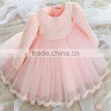 Walson Princess Dress Pink Color Cotton Lace Dress Latest Children thumbnail-2
