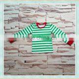 Girls Fall Boutique Clothing Green and White Strips Outfits Night Wear Christmas Pajamas Winter Clothes thumbnail-2
