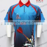 reversible custom dart shirt polyester sublimated dart jersey / dart wear