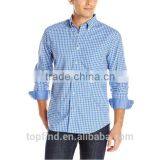 Fashion Summer European Light Blue Color Long Sleeve Formal Shirt for Business Man thumbnail-1