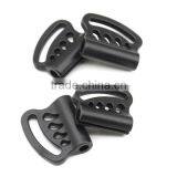 A-198/B Black Plastic Ball Cord Lock Toggles Bell Stoppers With Cut Line for 4mm Bungee Shock Cord thumbnail-3