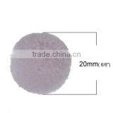 Cashmere Pom Pom Balls DIY Craft Decoration Pink Round 20mm Dia. thumbnail-2