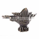 Zinc Alloy Retro Antique Bronze Jewelry Chest Wood Box Decorative Feet Leg Corner Support 4 Pcs 4.2x3cm Furniture Accessories thumbnail-6