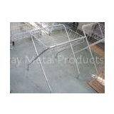 Barbecue Stainless Steel Display Racks Wire Mesh Shelf With Steel Tube / Steel Sheet