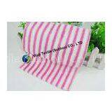 Green Red Striped Microfiber Cleaning Cloth , Glass Cleaning Microfiber Cloths thumbnail-1