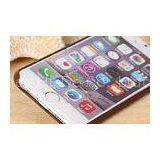 Brown Ultra Slim Iphone Leather Case With Card Holders , IPhone 6 Protective Cover