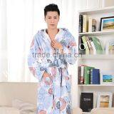 Reactive Printed Hooded Bathrobe Terry 100% Cotton thumbnail-4