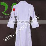 Pure White 100% Cotton Hotel Bathrobe Nightgown thumbnail-2