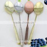 Snake Handle Vintage Palm Tree Coffee Spoon /hnt Retro Jam Spoon Ice Cream Spoon and Fork /fancy Dessert Spoon Dinnerware