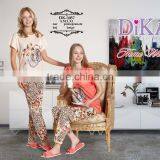 printed %100 cotton turkish pyjamas for ladies