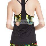 China Wholesale Woman Sport Yoga T Shirt Compression Gym Wear thumbnail-3