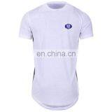 Printed White Cotton Muscle Fit Super Custom Longline t Shirt thumbnail-2