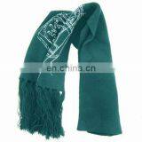 100% acrylic knitted printed scarf, knitted scarves