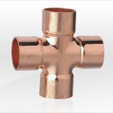 copper cross tee (copper fitting, HVAC/R fittings, A/C parts)