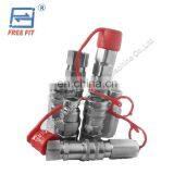 Carbon Steel Stainless Steel 1/2 Inch ISO 16028 Hydraulic Fittings Hydraulic Quick Couplings for Skid Steer Loader thumbnail-3