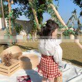 C1081Boutique Kids Clothing Spring Girl Fashion Lace Casual White Shirt thumbnail-3